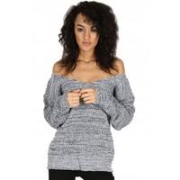 Eartha Oversized Off Shoulder Chunky Jumper