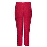 East Linen Capri Trouser ROUGE