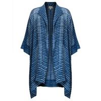 East Faria Silk Oversized Jacket BLUE