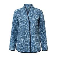 East Neelam Print Quilted Jacket INDIGO