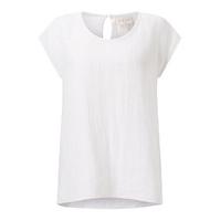 East Linen Shell Top WHITE