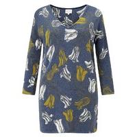 East Tulip Print Jumper NAVY