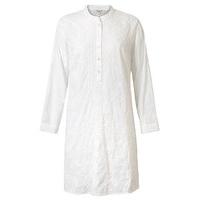 East Chikan Long Shirt WHITE