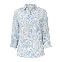 East Antoinette Linen Fitted Shirt WHITE