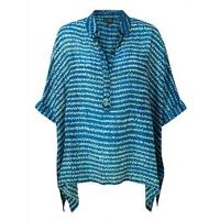 East Silk Handkerchief Shirt TEAL