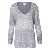 East Ikat Linen Jumper LIMESTONE