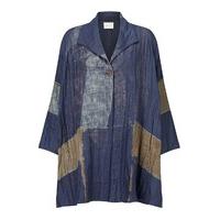 east silk shibori quilted jacket by neeru kumar indigo