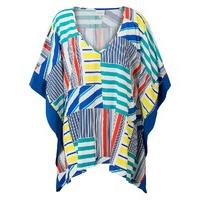 East Martina Print Kaftan Top WHITE