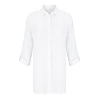 East Oversized Linen Shirt WHITE