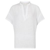 East Linen Marilyn Top WHITE