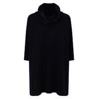 east cowl neck poncho jumper navy