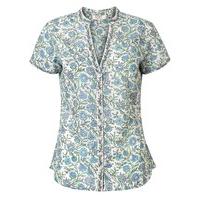 East Handblock Kavita Print Blouse VIOLA