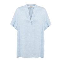 East Linen Marilyn Top CHAMBRAY