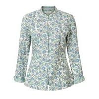 East Handblock Kavita Print Jacket VIOLA