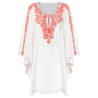 East Beaded Embroidered Kaftan PINK
