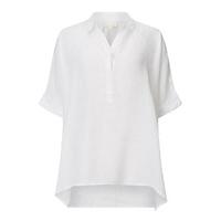 east handkerchief hem top white