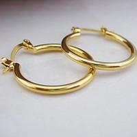 Earring Hoop Earrings Jewelry Women Wedding / Party / Daily / Casual / Sports Copper Gold