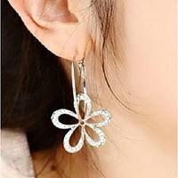 Earring Flower Drop Earrings Jewelry Women Wedding / Party / Daily / Casual / Sports Alloy / Rhinestone