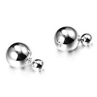 earring stud earrings jewelry party daily casual acrylic silver