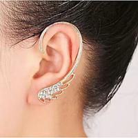 Ear Cuffs Rhinestone Alloy Birthstones Wings / Feather Silver Golden Jewelry Wedding Party Daily Casual 1pc