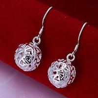 Earring Drop Earrings Jewelry Women Wedding / Party / Daily / Casual Sterling Silver 2pcs Silver