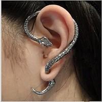 ear cuffs alloy statement jewelry punk snake silver bronze golden silv ...
