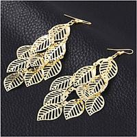 earring drop earrings jewelry women alloy 2pcs gold