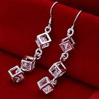 Earring Drop Earrings Jewelry Women Daily Alloy Silver