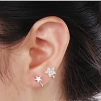 ear cuffs alloy simulated diamond star jewelry wedding party daily cas ...