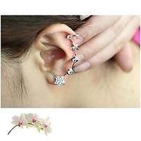 Earring Star Clip Earrings Jewelry Party / Daily / Casual Alloy Transparent / Silver