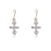 Earring Drop Earrings Jewelry Women Party / Daily / Casual Crystal / Silver Plated / Gold Plated 2pcs