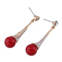earrings set crystal euramerican personalized simple style alloy red w ...