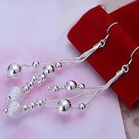 earring drop earrings jewelry women party daily alloy silver plated