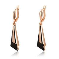 Earring Drop Earrings Jewelry Party / Daily / Casual Zircon Black / Champagne