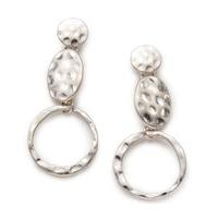 East Irregular Disc Earring SILVER