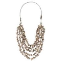 East Malia Shell Cap Necklace GREYSTONE