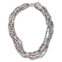 East Fresh Water Pearl Necklace GREY