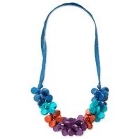 east teardrop colourblock necklace multi