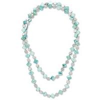 east long square bead necklace celadon