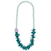 East Irregular Square Necklace TURQUOISE