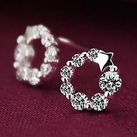 earring star stud earrings jewelry women wedding party daily casual st ...