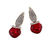 Earrings Set Crystal Unique Design Euramerican Fashion Personalized Alloy Red Black Gold Jewelry For Wedding Party Birthday Gift 1 pair