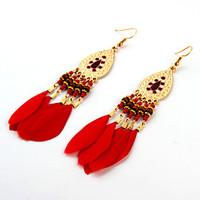 Earrings Set Jewelry Euramerican Fashion Feather Alloy Jewelry Jewelry For Wedding Party Special Occasion 1 pcs