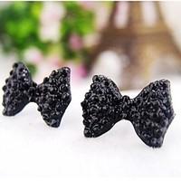 Earring Stud Earrings Jewelry Wedding / Party / Daily / Casual Alloy Black