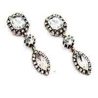Earrings Set Crystal Unique Design Euramerican Fashion Chrome Jewelry For Wedding Party Birthday Gift 1 pair