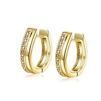 Earrings AAA Cubic Zirconia Zircon Copper Gold Plated Simulated Diamond Fashion Gold Jewelry Daily Casual 1 pair