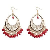 Earring Drop Earrings Jewelry Women Daily Alloy Gold