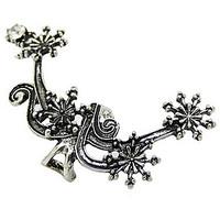 Ear Cuffs Alloy Statement Jewelry Punk Flower Gold Silver Jewelry Daily