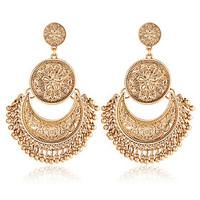 Earring Oval, Jewelry 1 pair Adorable Alloy / Glass Black / White / Red / Brown Party