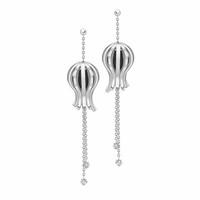 Earrings Whitby Jet And Platinum Enlighten Drop Diamond Drop